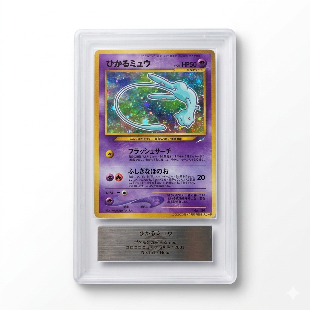 Shining Mew Pokémon Card Japanese #151 CoroCoro Comics Promo – Holo [ARS 10]