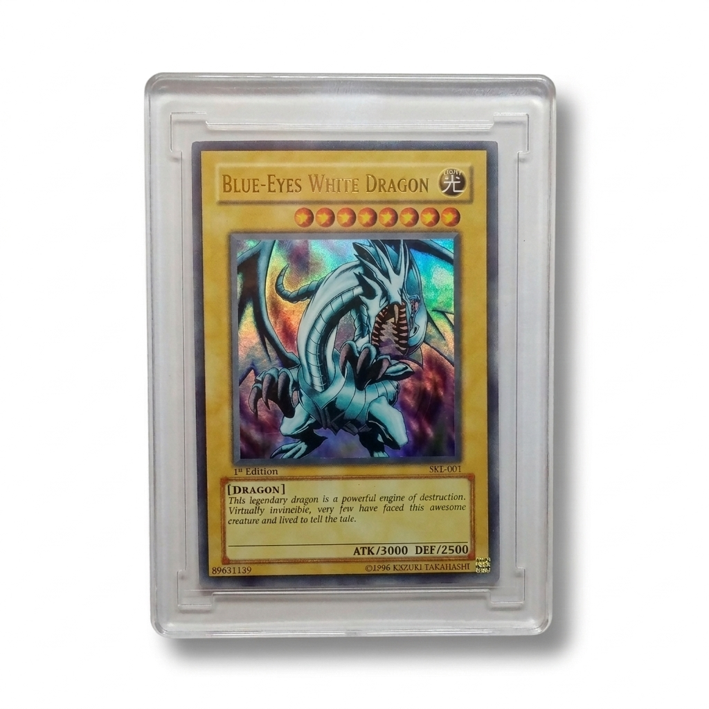 2004 Yu-Gi-Oh! Blue-Eyes White Dragon SKE-001 1st Edition Super Rare NM–GM
