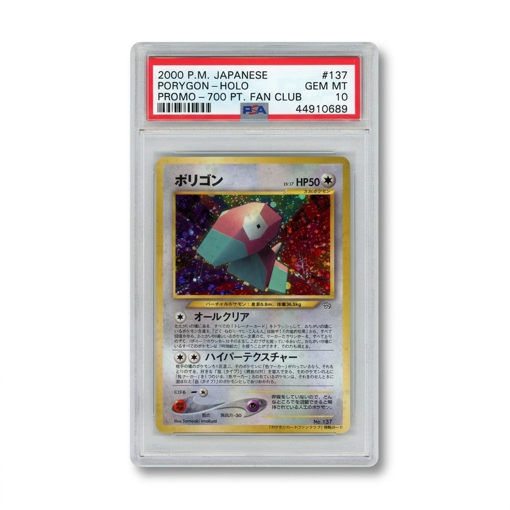2000 Pokémon Japanese Porygon Holo Fan Club Promo #137 – PSA 10- Gem Mint